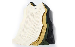 Uniqlo Mesh Crew Neck Short Jumper (Sleeveless)
